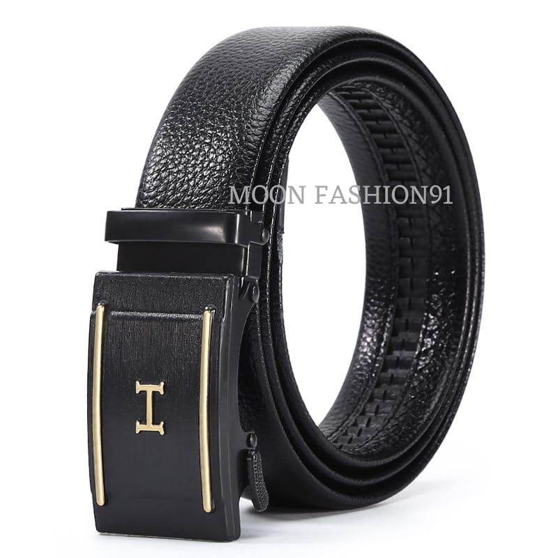 Ikat Pinggang Pria Import Ikat Pinggang Pria Model Rell Ikat Pinggang Kulit Sintetis Gesper Pria Sabuk Men Belt Kepala Besi Kulit Sintetis Lentur/tidak Kaku &amp; Bahan Berkualitas