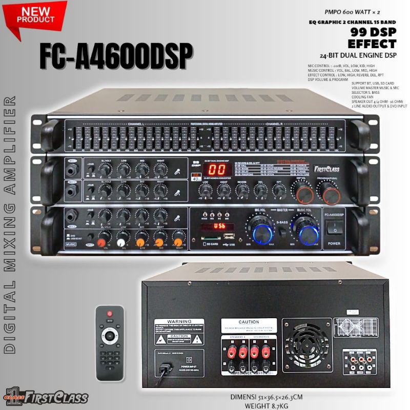 Amplifier power FIRSTCLASS FC A 4600 FC A4400 power ampli