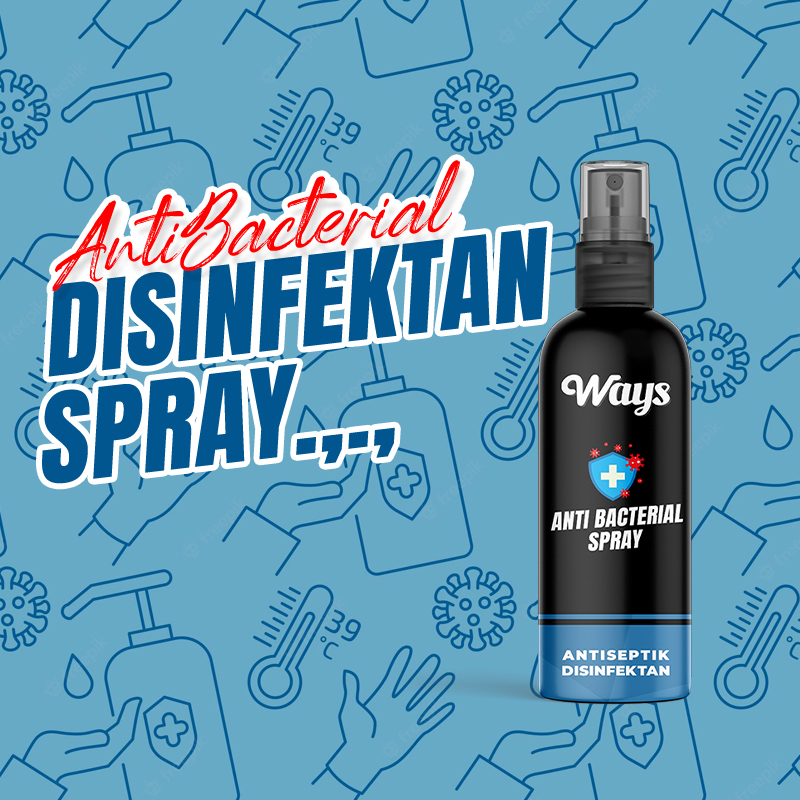A029 | WAYS Sanitizer AntiBacterial Spray Semprot Interior Mobil Helm Sepatu Sofa Furniture Perlengkapan Ruangan Kamar Tidur Rumah Multifungsi Serbaguna