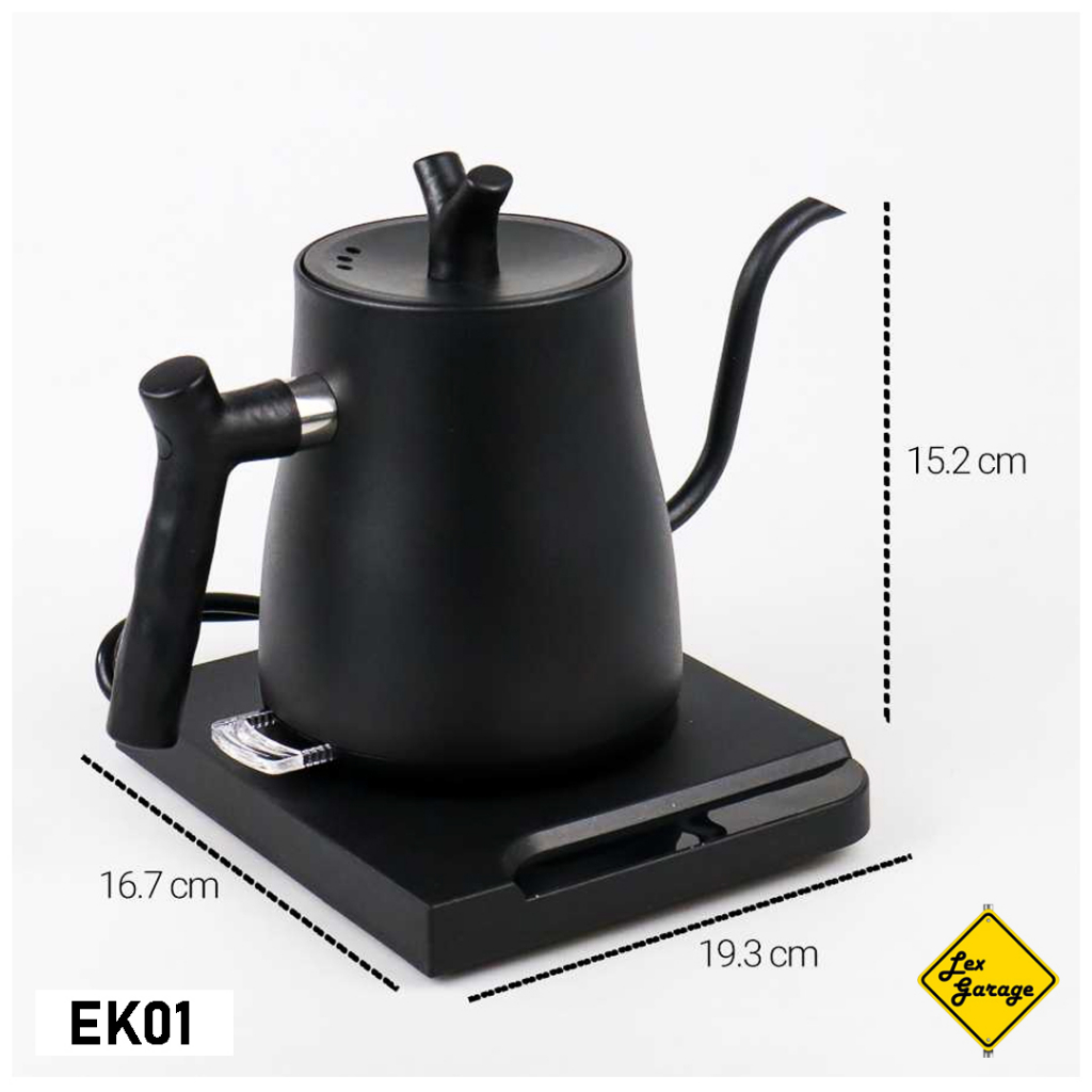 Gooseneck Kettle Electric Teko Leher Angsa Elektrik Listrik Stainless