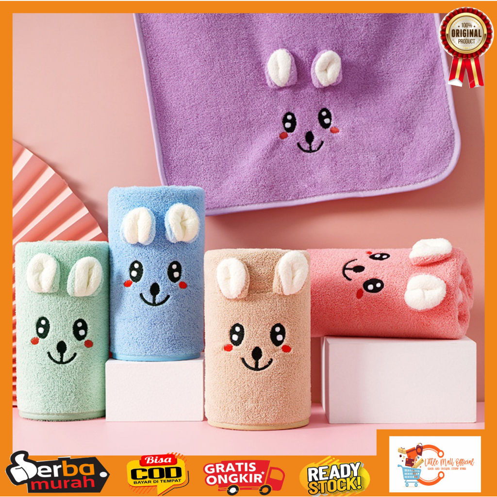 Litlle Mall HANDUK KARAKTER TEBAL 100 X 50 CM PREMIUM IMPORT HANDUK BAYI LEMBUT DAN MERESAP HANDUK A