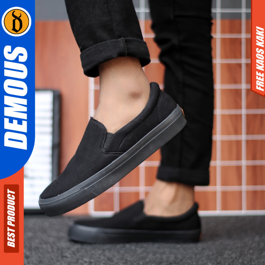 Sepatu Sneakers Slip On Big Size Sepatu Ukuran Jumbo Sepatu Sekolah Pria Wanita Sepatu Ukuran Besar 39-47