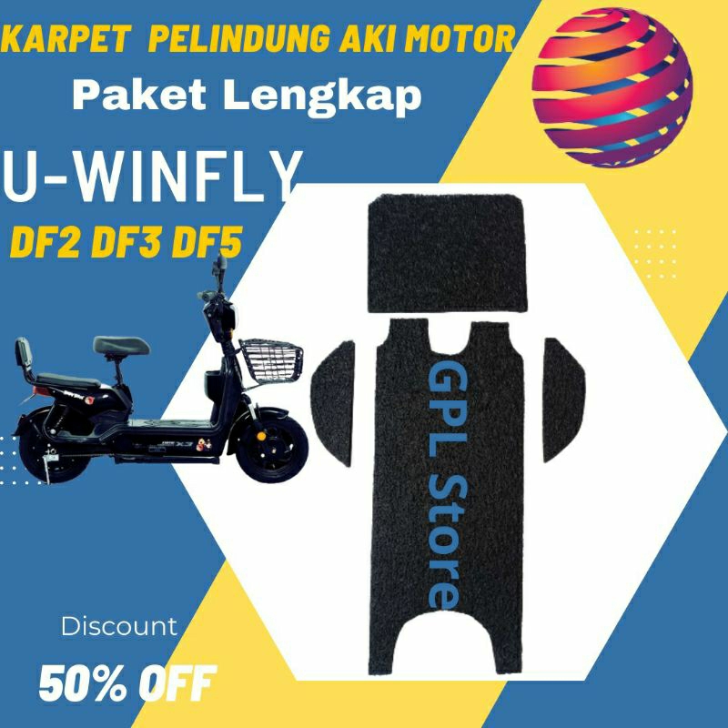 Karpet mie Bihun Sepeda listrik UwinFly DF2 DF3 DF5