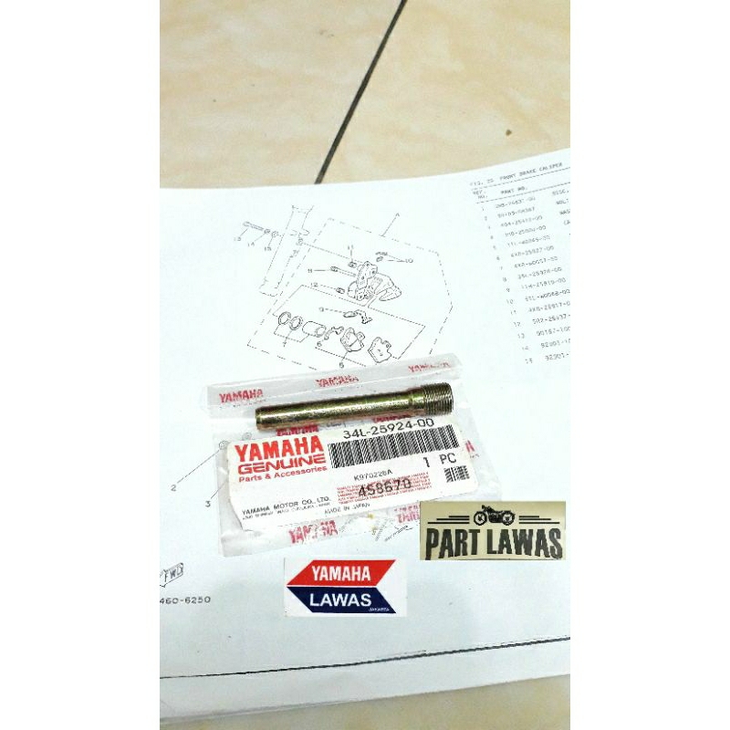 baut kampas rem cakram kaliper rxk rx king kobra master rx spesial rxz rzr piston 1 tua lama origina