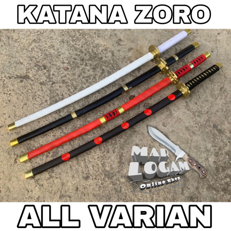 COSPLAY ANIME ONEPIECE!!! KATANA ALL VARIAN SAMURAI RORONOA ZORO Sandai Kitetsu-Yubashiri-Shusui-Wado Ichimonji