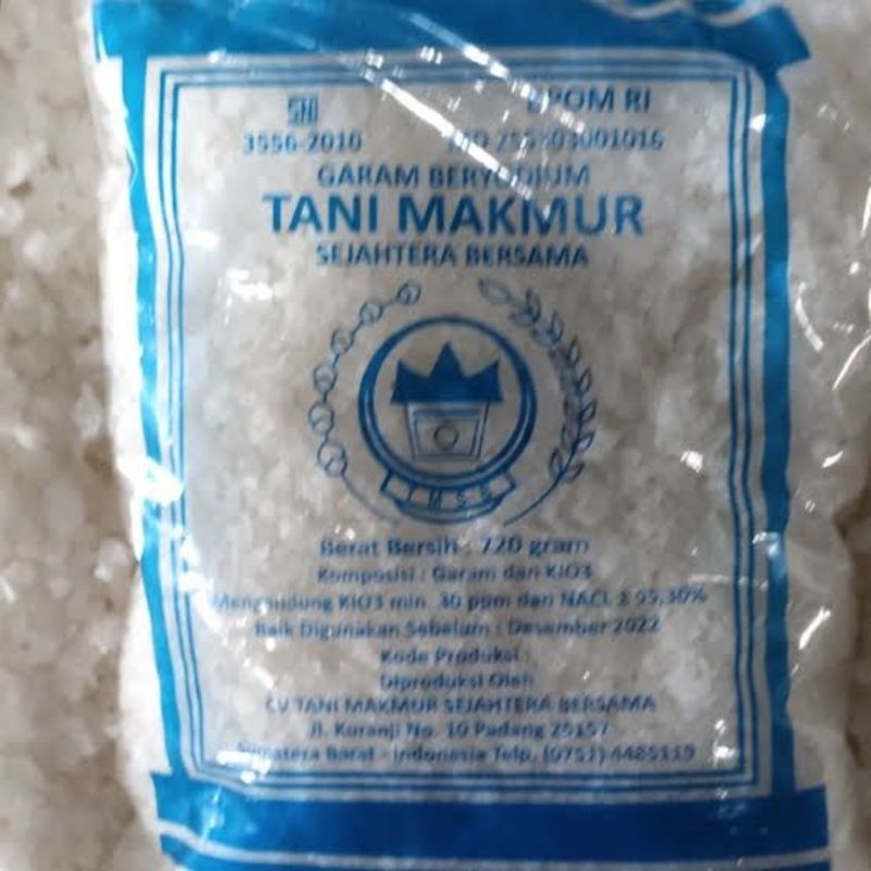 

Garam Konsumsi Beryodium (kasar) Tani Makmur 720 gram