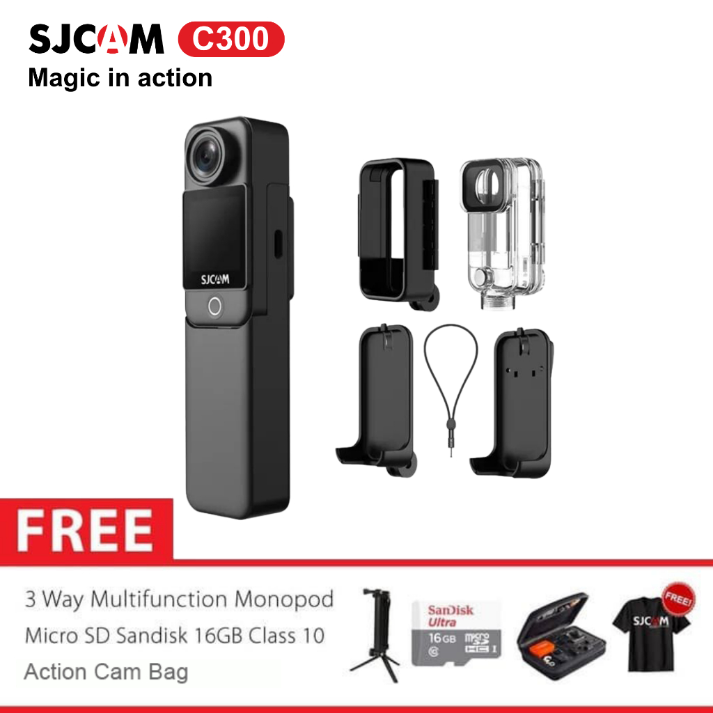 SJCAM C300 2800mAH Action Camera Gyro Image Stabilization Super 16GB