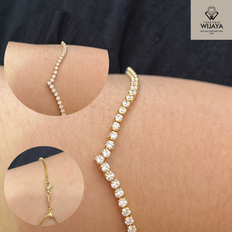 GELANG SERUT MODEL AUREL EMAS 8k