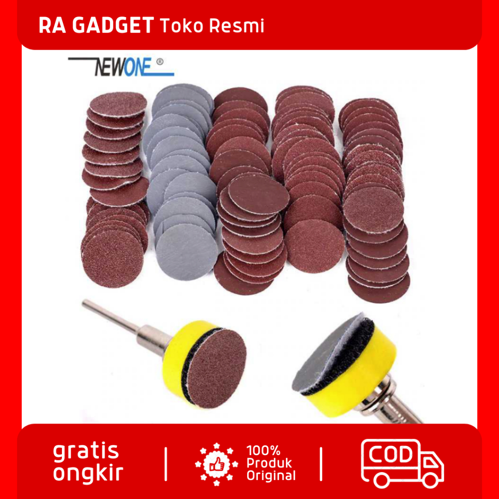Mata Bor Polishing Fiber Wheel Sanding Disc 100PCS / Mata Bor Tuner Cuner Porting Batu Gerinda Grind