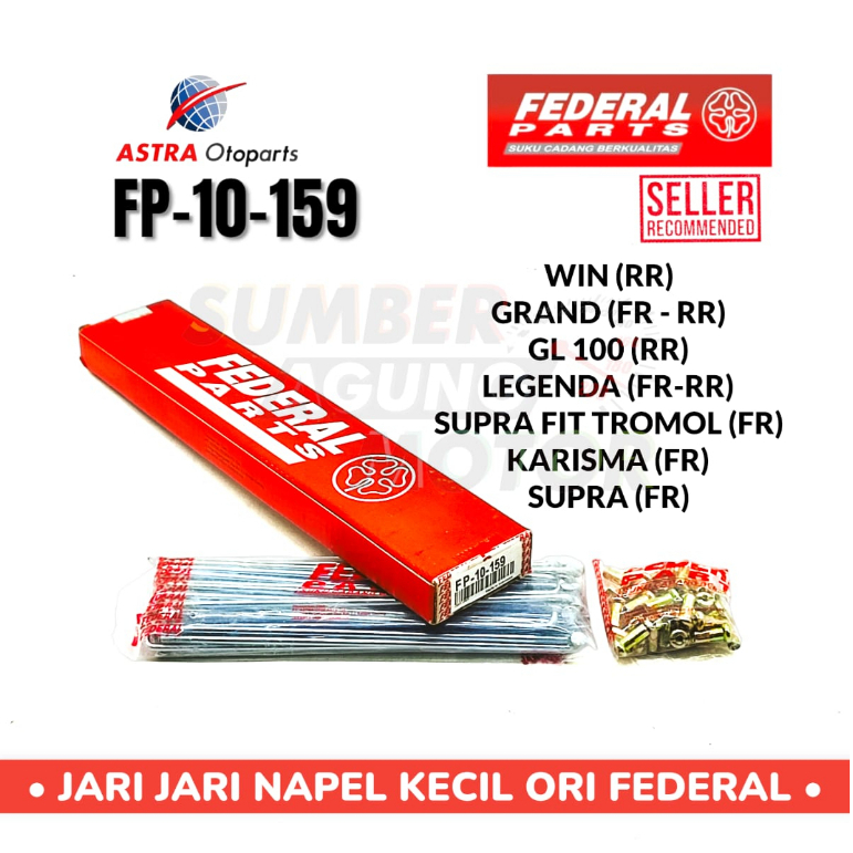 JARI JARI RUJI MOTOR HONDA WIN SUPRA KARISMA GRAND FEDERAL FP-10-159 TROMOL BELAKANG
