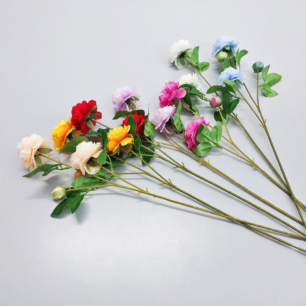 Bunga Mawar Hias Bunga Plastik Palsu Tangkai Ornamen Pajangan Dekorasi Rumah Import Artificial Flower Satu7an PBP70