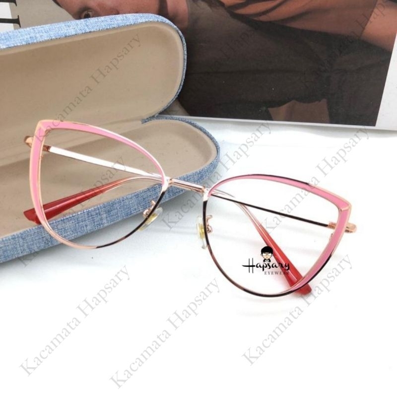 Frame Kacamata Minus Wanita 8217 Antiradiasi Blueray | Anti UV Photocromic &amp; Bluecromic