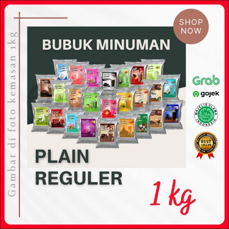 Bubuk Minuman Rasa Premium MIX 1kg Serbuk Minuman Rasa dan Teh Kekinian