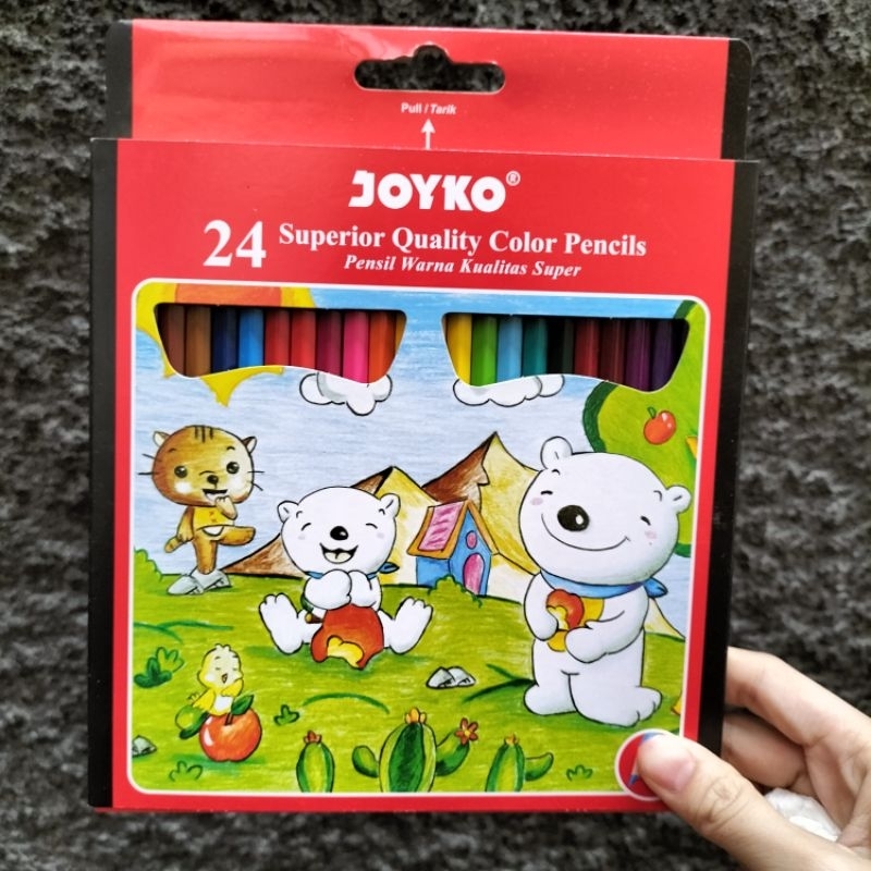 

Pensil 24 warna panjang JOYKO CP24PB
