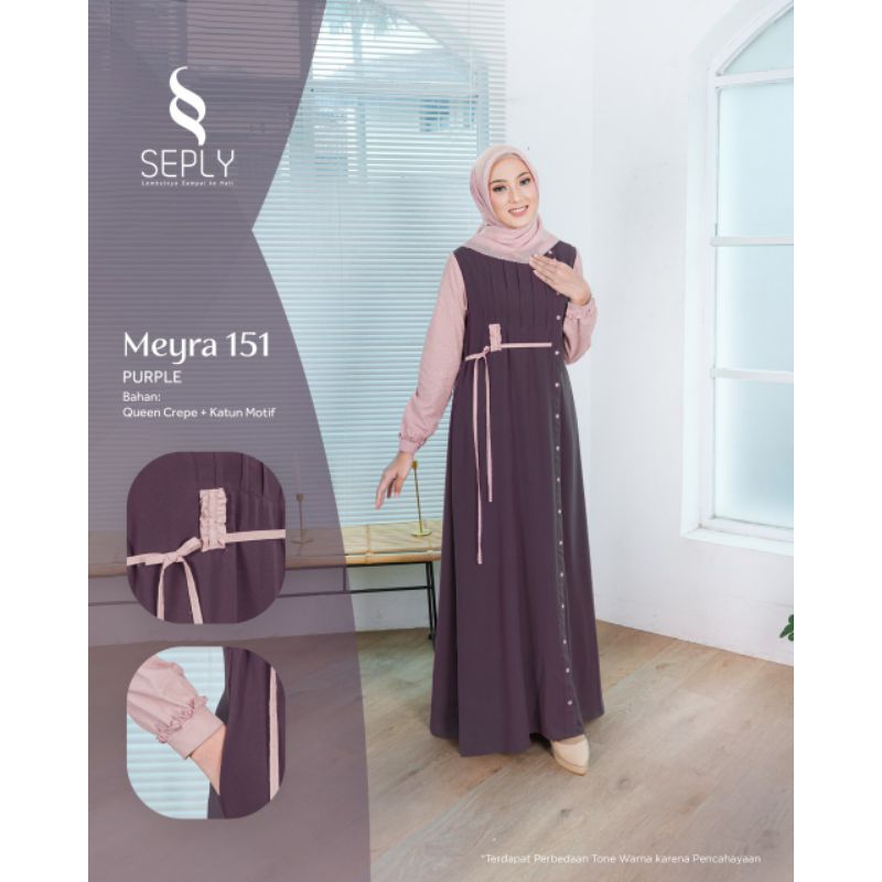 Seply Gamis Meyra 151 (Orchid, Boulder Yellow, Purple)