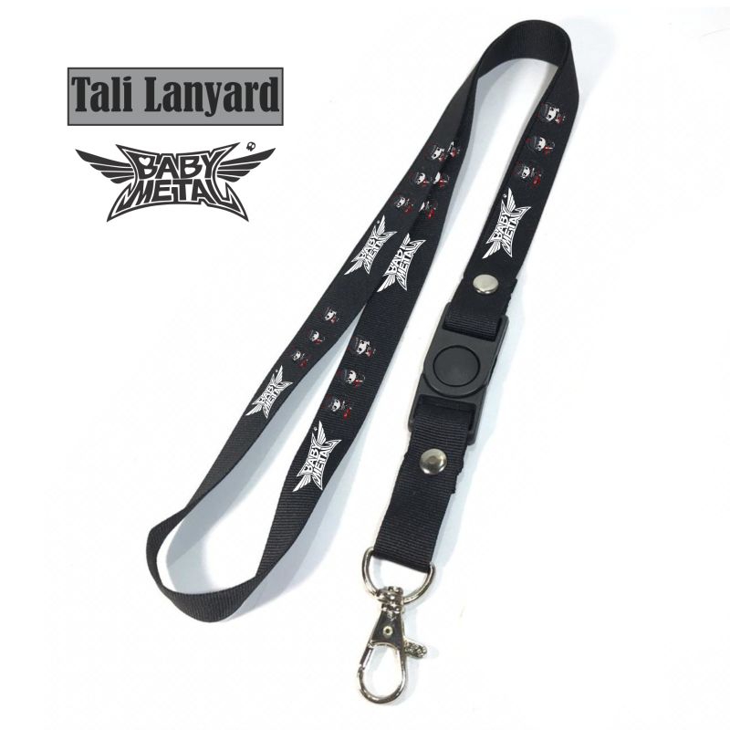 

lanyard BABY METAL tali lanyard BAND METAL gantungan kunci name tag id card kartu nama / tali lanyard gantungan leher fullprint