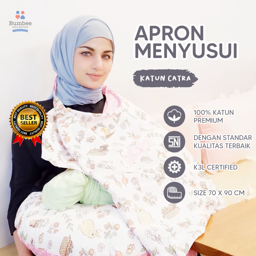 Bumbee Collection - Apron Menyusui Ready Stock