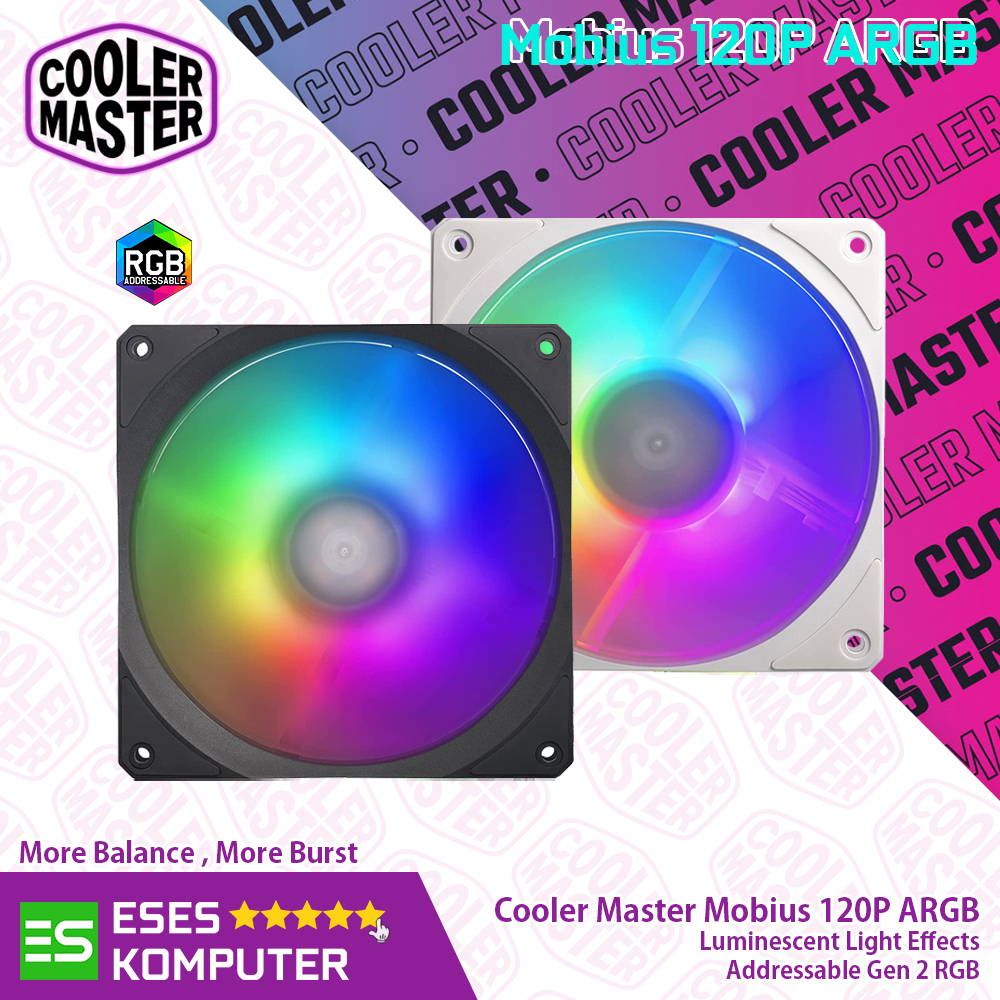 Fan Cooler Master MOBIUS 120P ARGB PWM | 120mm 12cm 2400RPM