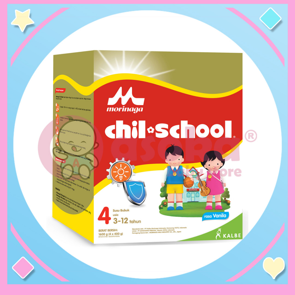 Morinaga Chil School Madu &amp; Vanilla 1600gr - Susu Formula Pertumbuhan Anak Usia 3-12 Tahun ASOKA