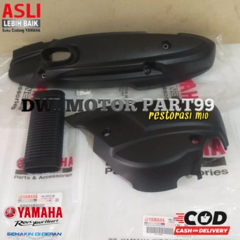 COVER CVT SET 3PCS MIO SOUL FINO KARBU ORIGINAL YAMAHA