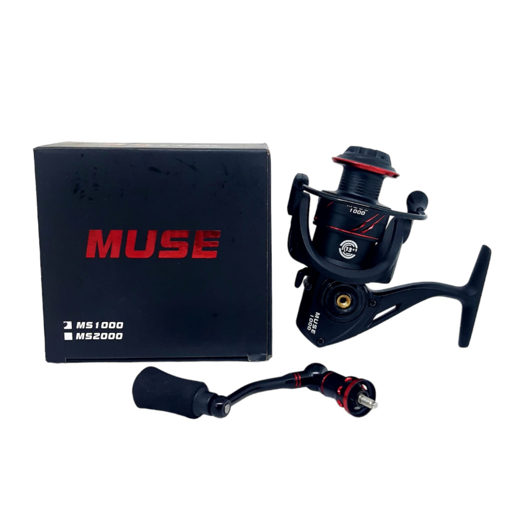 Reel Pancing Lizard MUSE 1000-6000 Spool ALUMUNIUM Sudah POWER HANDLE