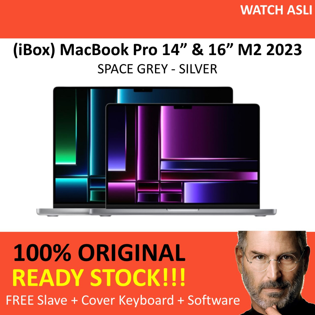 (iBox) Apple MacBook Pro 2023 16 14 Inch M2 Pro Max 512GB 1TB Space Grey Silver