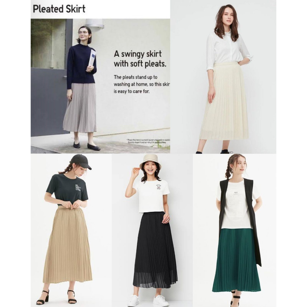 GU Uniqlo Pleated Long Skirt