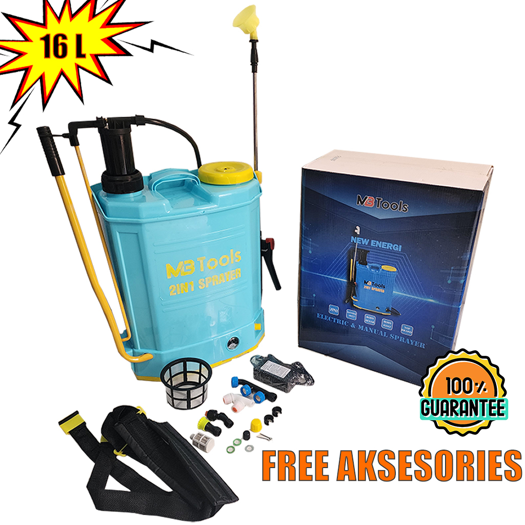 Sprayer elektrik 16 liter 2 in1 SEMPROTAN HAMA SPRAYER  HAMA BISA MANUAL DAN ELEKTRIK SPRAYER 2in1