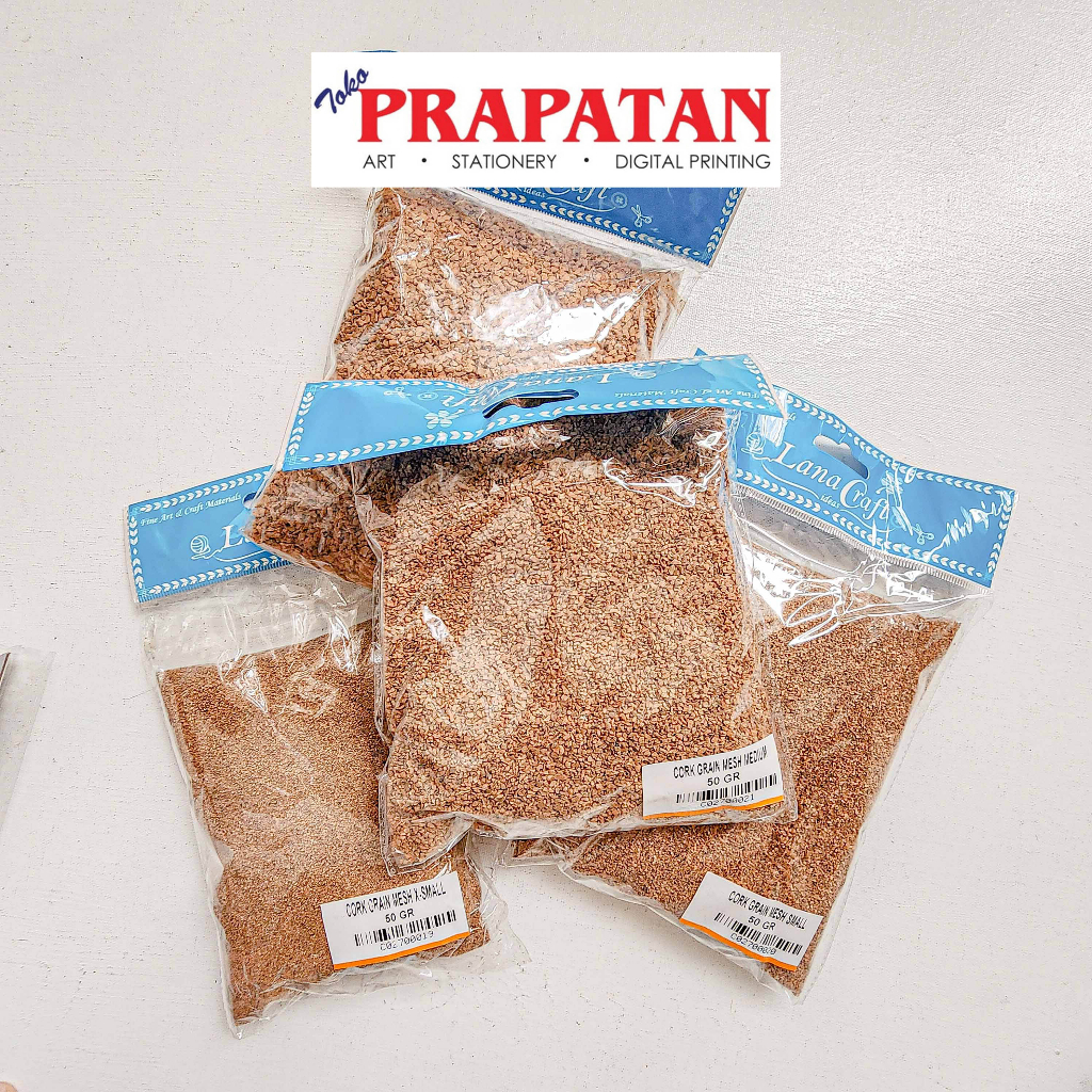 

Cork Grain Mesh 50gr | Serbuk Gabus Cork