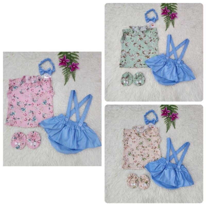 Baju bayi perempuan Set jumper baby girl