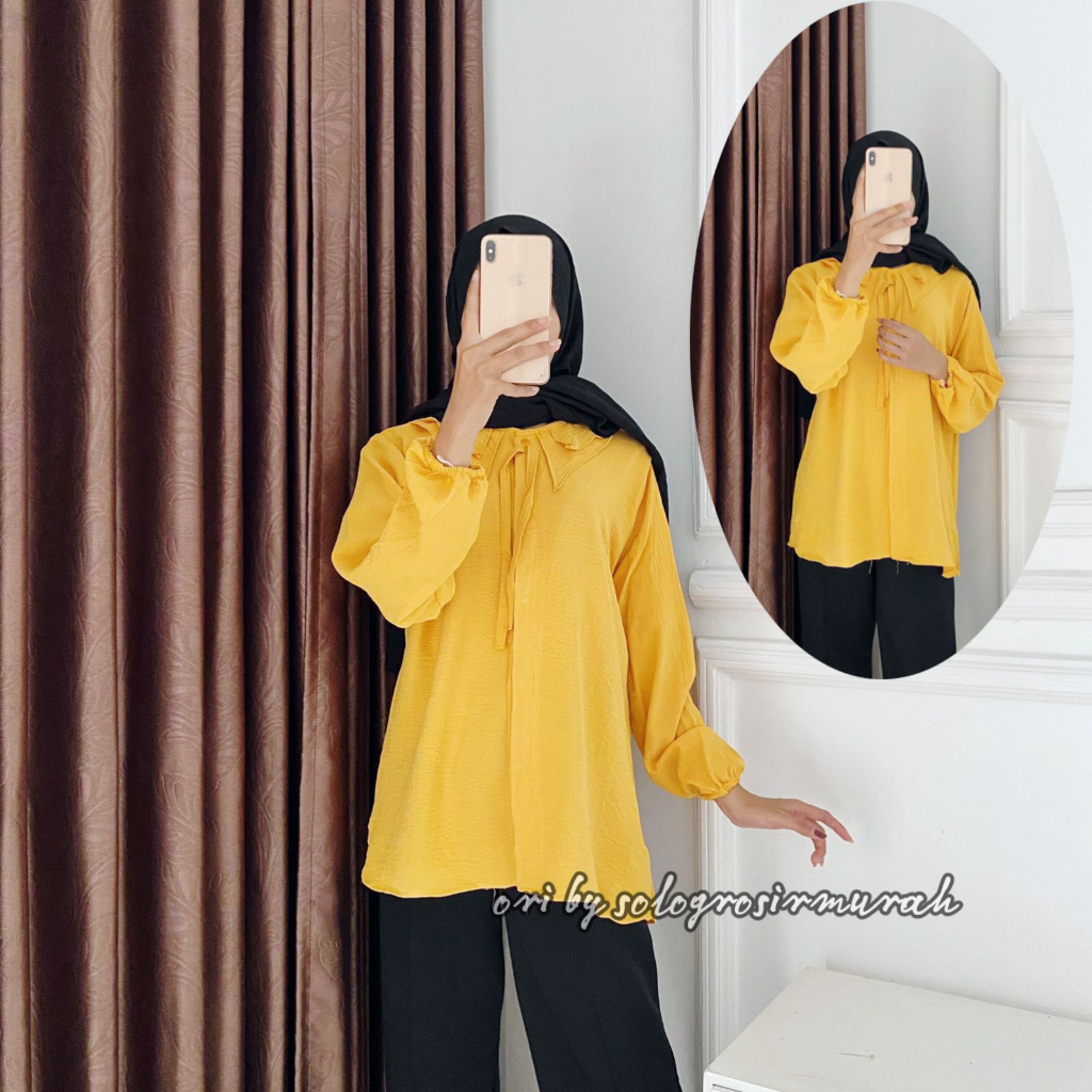 ADENA BLOUSE CRINCLE AORFLOW LD 110CM