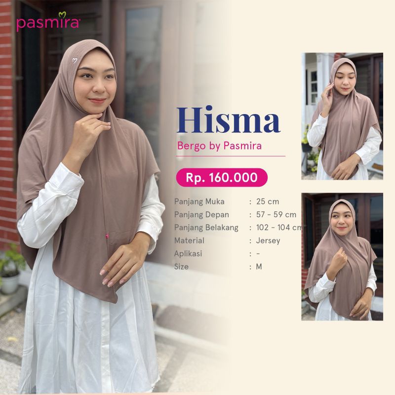PASMIRA- BERGO PASMIRA HISMA TERBARU/JILBAB INSTAN PASMIRA HISMA/PASMIRA ORI