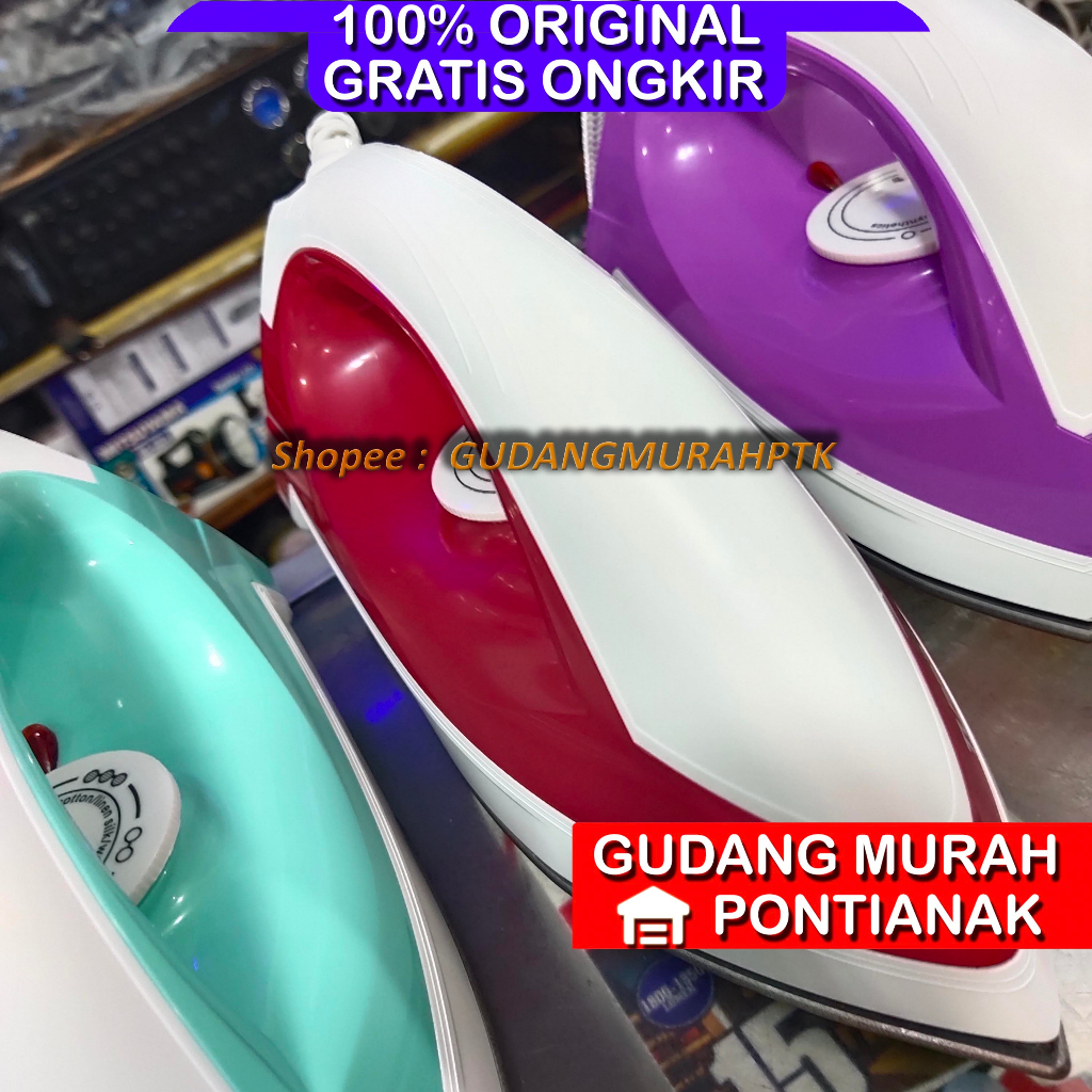 Setrika TURBO EHL3005 Anti Lengket Iron Anti Lengket Kualitas Bagus dan Awet WARNA ACAK [WARNA RANDOM}