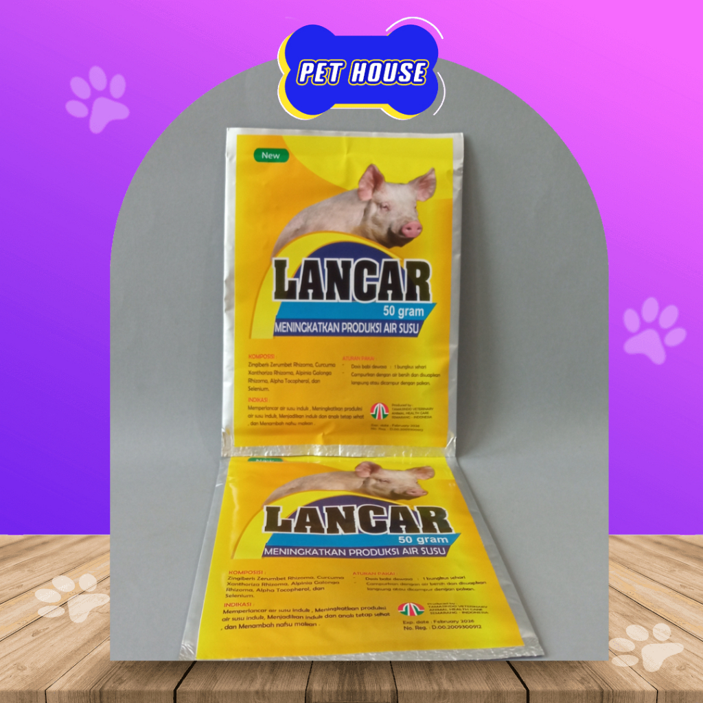 LANCAR BABI PIG POWDER 50GR - VITAMIN INDUKAN BABI MENYUSUI JAMU LANCAR ASI BABI MENINGKATKAN JUMLAH