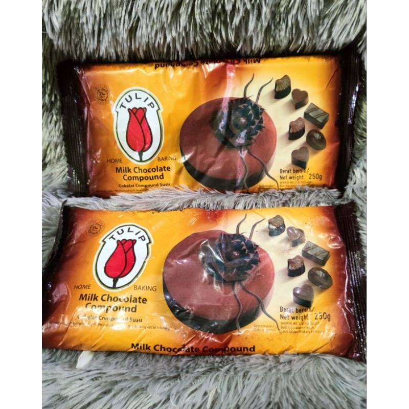 

MILK COKLAT COMPOUND TULIP 250gr coklat compound susu/milk