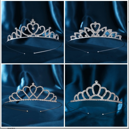 CandyBDG Bando Mahkota Wanita Korea Fashion  Bando Remaja  Bando Princess Full Permata