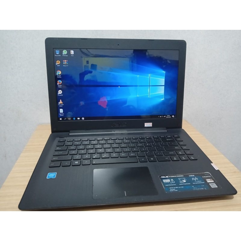 laptop asus x453m hitam intel celeron n3050 4gb ram 500gb 14inch mantap tinggal pakai saja