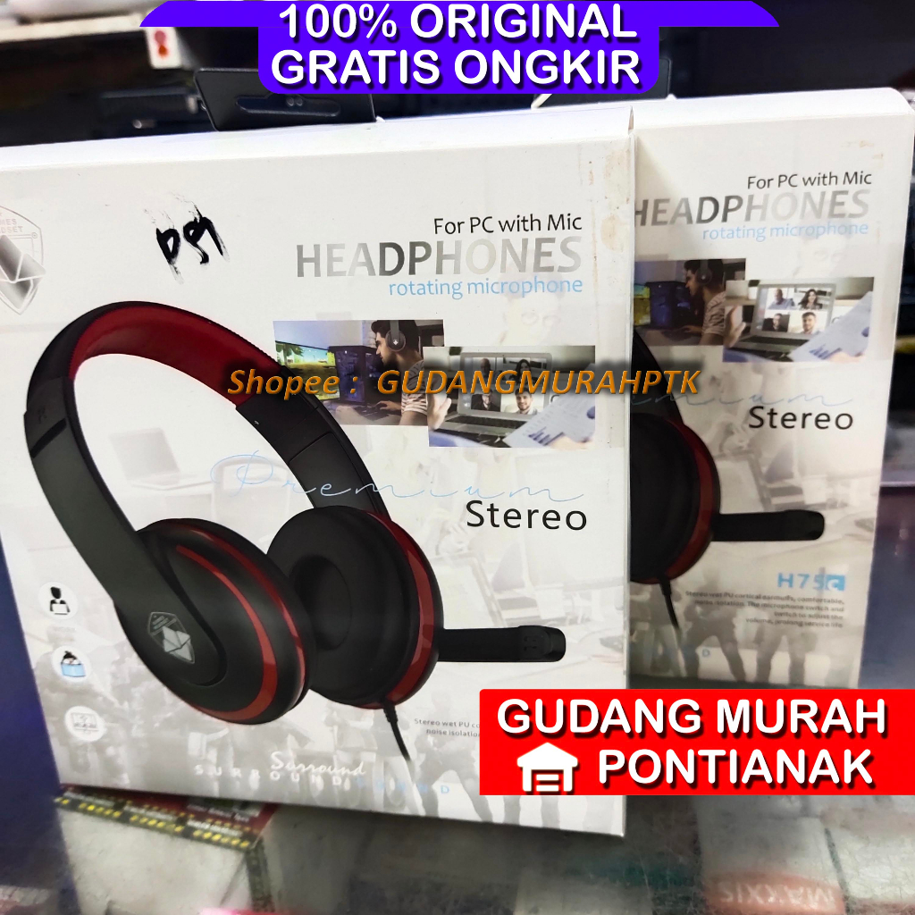 Head Phone Merk Earphone HEADPHONE Headset Di kirim ACAK Merknya Kualitas MAntap Bersih dengan busa