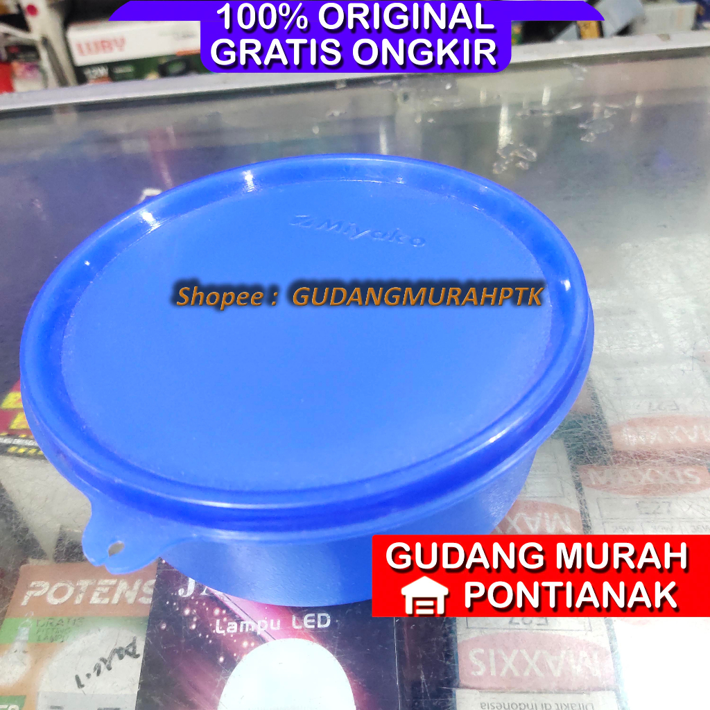 Toples MIYAKO biru diameter 14CM bahan Plastik