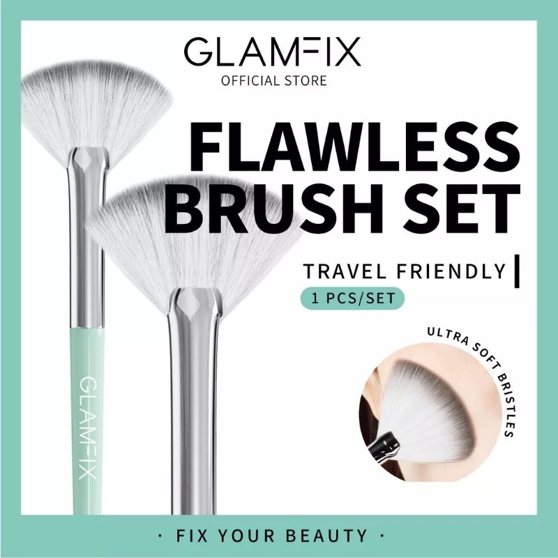 GLAMFIX Flawless Fan Brush Makeup 1Pcs