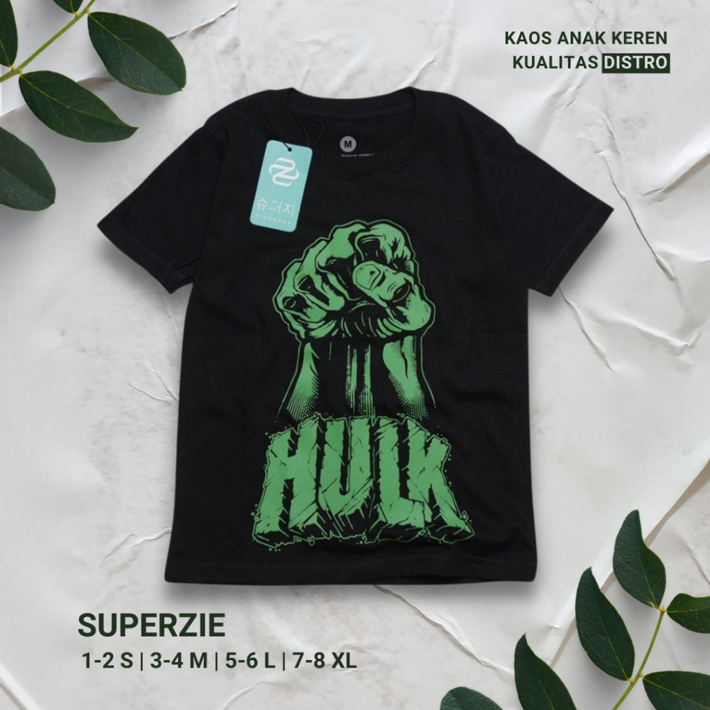 Pakaian Anak Laki-Laki Monster Denim Kaos Distro Superhero Atasan Anak Cowok Little Monster Denim Grosir Baju Anak Bandung