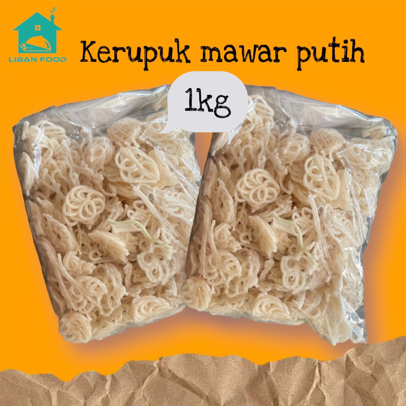 KERUPUK MENTAH 1KG/KERUPUK SEBLAK/LIBAN FOOD