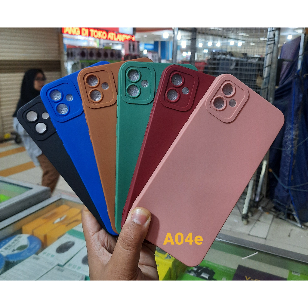 SILIKON PRO CAMERA SAMSUNG A04E / SOFTCASE MACARON FULL WARNA A40e CASE MURAH MERIAH