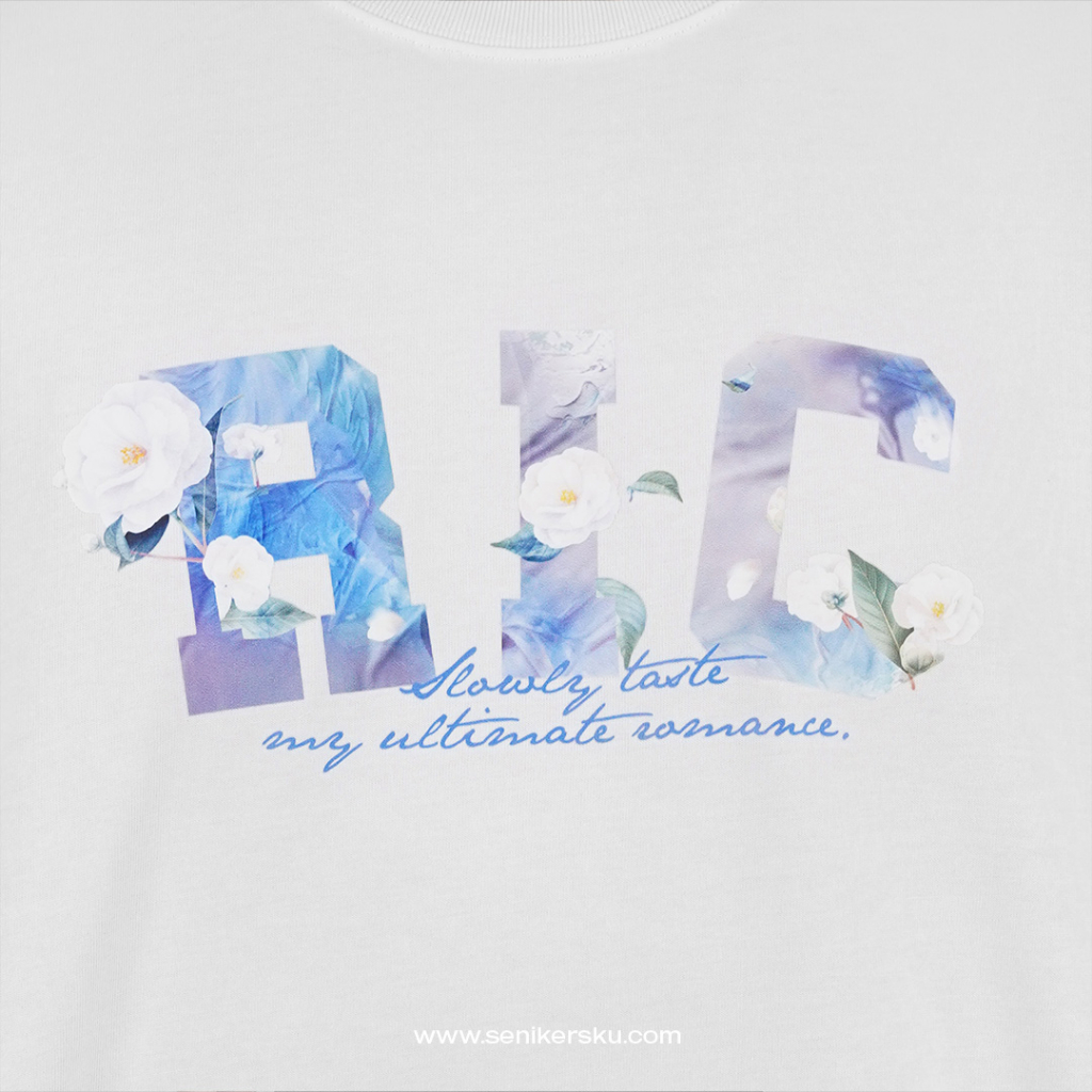 RIC Ricky Is Clown Camellia Blue White Tee