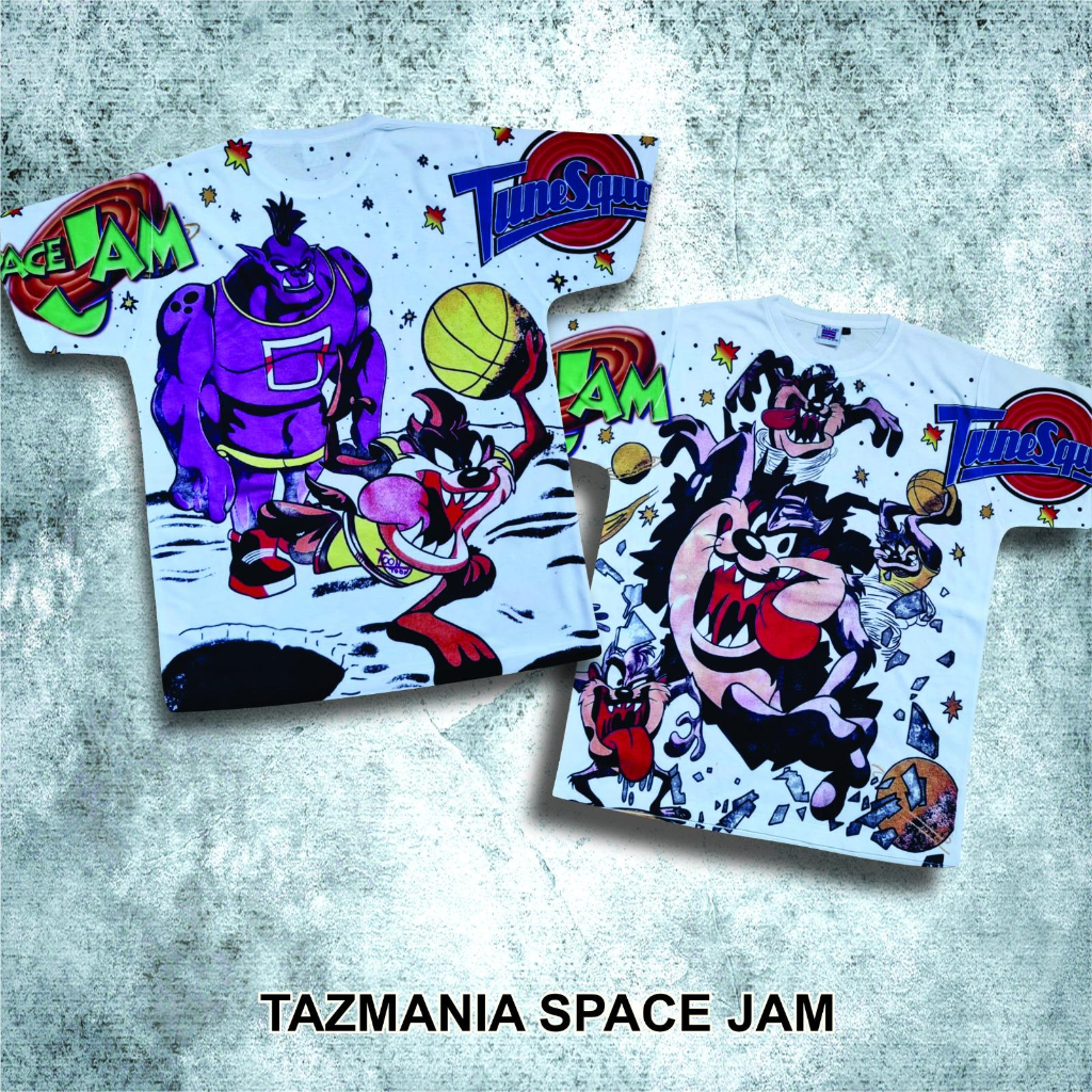 KAOS TAG THAILAND TAZMANIA SPACE JAM AOP (ALL OF PRINT) | KAOS CARTOON KARTUN ANIME KOMIK COMIC FULL