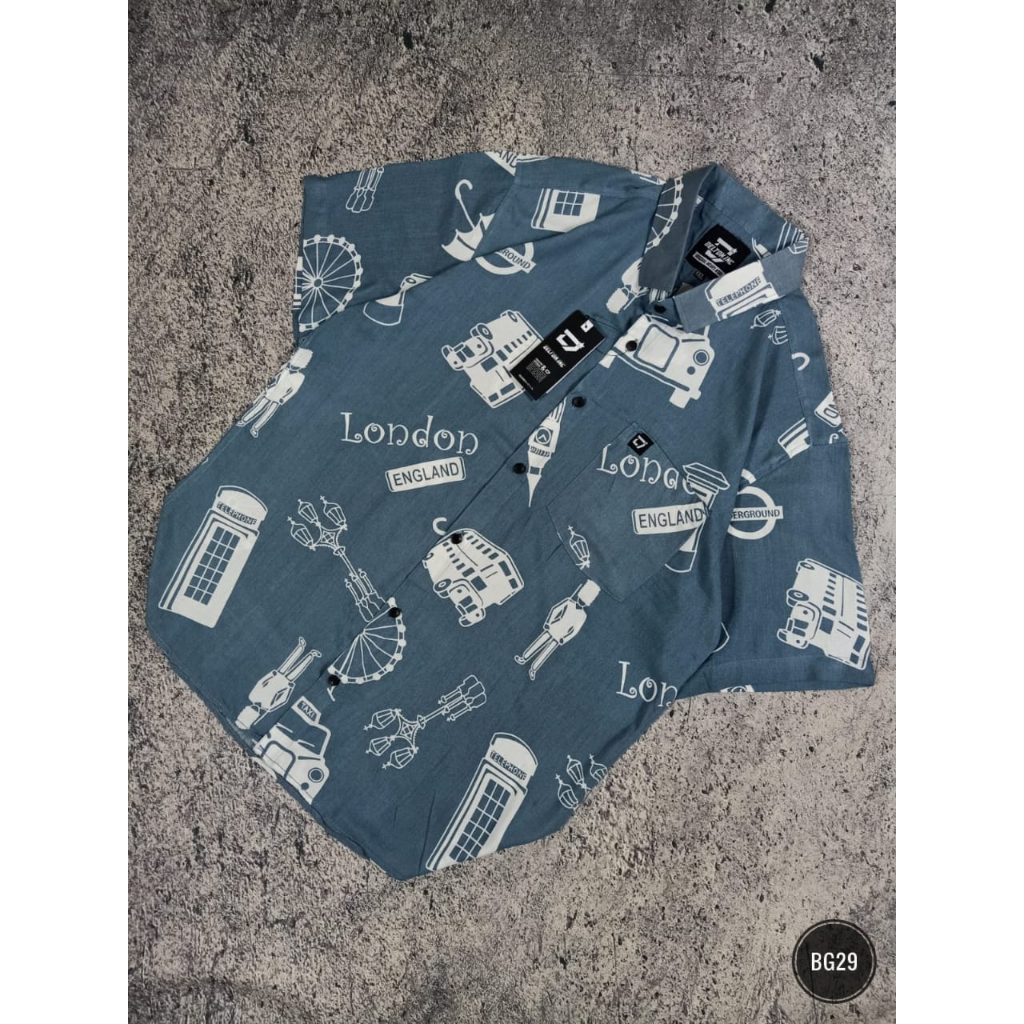 Kemeja Pria Big Size / Kemeja Pria Jumbo / Kemeja Pria Lengan Pendek Ukuran XL/XXL/XXXL (BG24)