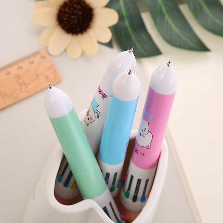 (SNAPCORNER)Pulpen 10 Warna Dino kepala Unicorn BTS Pena Ballpoint