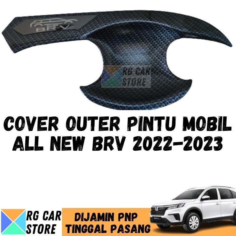 PAKET OUTER HANDLE TANK COVER BRV 2022-2023 MOTIF CARBON DIJAMIN PNP TINGGAL PASANG BERKUALITAS