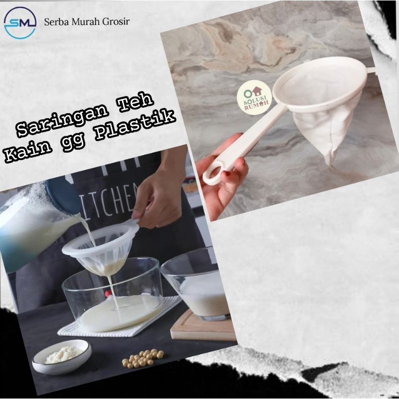 saringan kain teh/penyaring kopi kain/saringan thai tea/gg.plastik 12