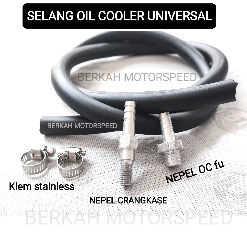 SELANG NEPEL OIL COOLER SATRIA FU SELANG NEPEL CRANGKASE HEAD JALUR OIL COOLER MOTOR UNIVERSAL BAUT 